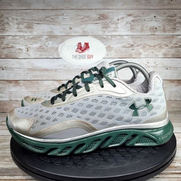 Under Armour Spine Women's Size 8.5 Green /white Running Shoes - Picture 5 of 11
